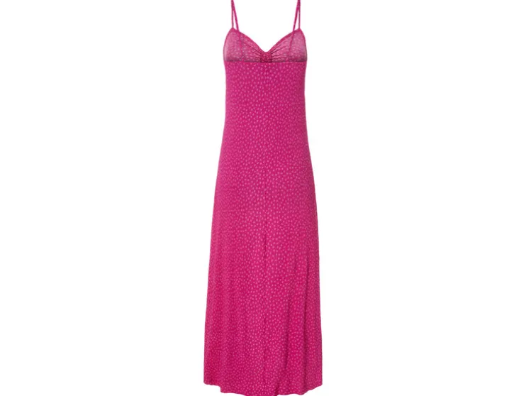 Vestido plisado midi de mujer