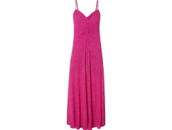 Vestido plisado midi de mujer