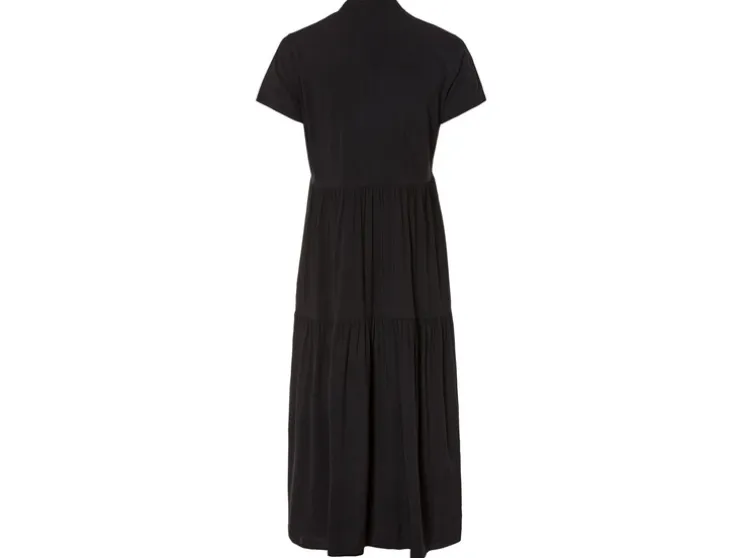 Vestido túnica de mujer con cordones decorativos.