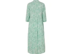Vestido túnica de mujer con cordones decorativos.