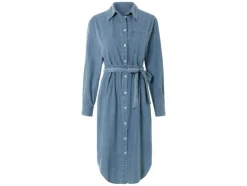 Vestido vaquero de mujer de estilo camisa en tendencia