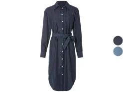Vestido vaquero de mujer de estilo camisa en tendencia