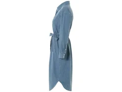 Vestido vaquero de mujer de estilo camisa en tendencia