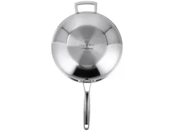 Wok de acero inoxidable prémium con estructura de panal, Ø 28 cm.