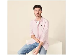 x U.S. Grand Polo camisa de hombre con lino.