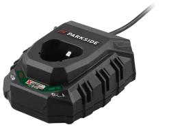 2x 12V / 2Ah Batería »PAPK 12 A4« y 1x 2,4A Cargador »PLGK 12 A3«.
