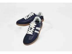 Zapatillas de hombre con piel