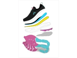 Zapatillas de running para mujer, con mediasuela de EVA amortiguadora.